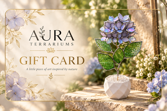 Gift Card. Handmade Stained Glass Art & Botanical Decor